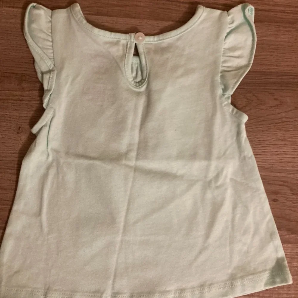 Disney Jumping Beans Light Green Bambi Thumper Graphic T Shirt 6 Months NWT